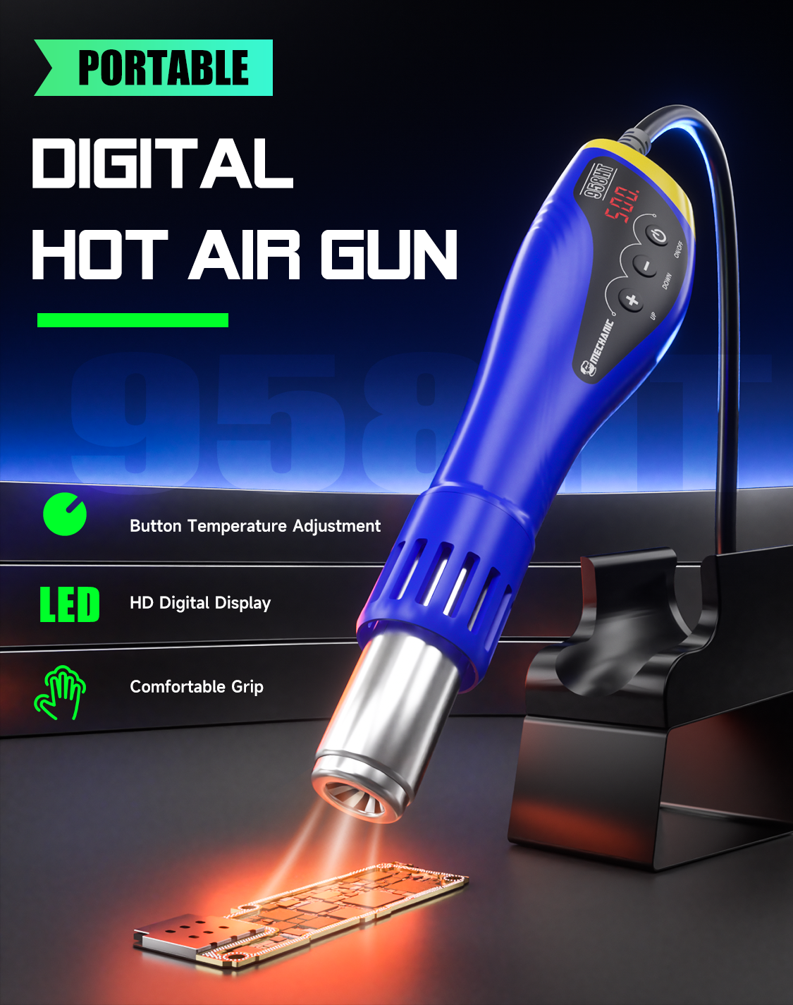 MECHANIC OFFICIAL HT-958 Porta – Heat Gun Small Bewertung und Preis
