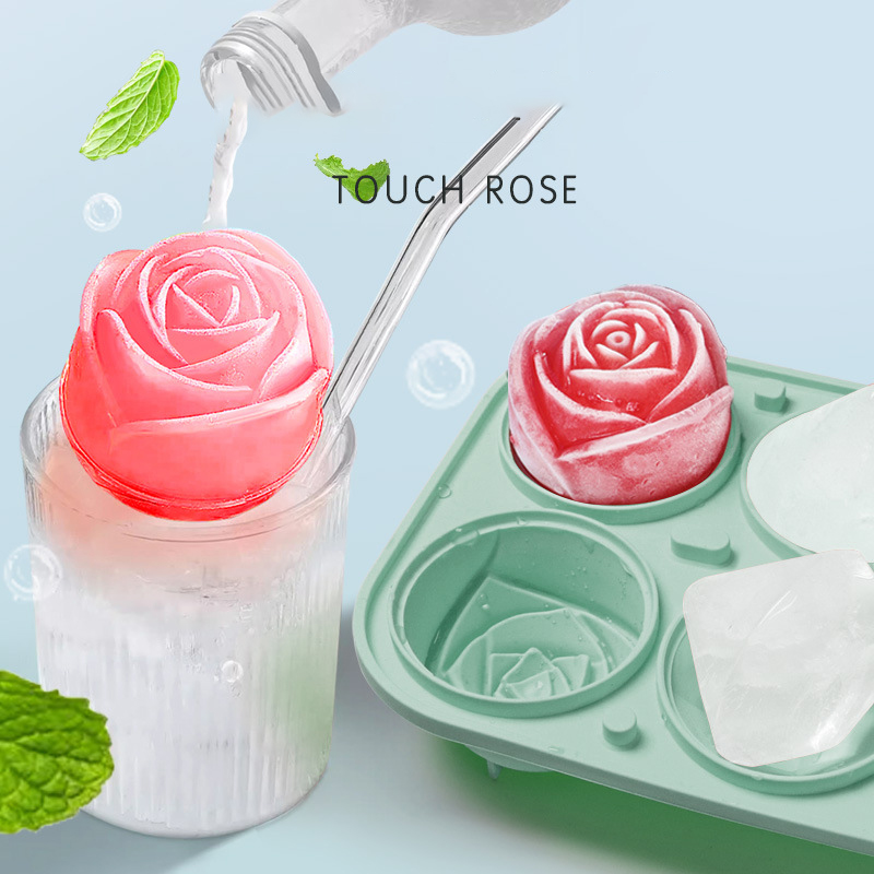 3D Rose Diamond Round Ice Cube – Coaster Mold Round Bewertung und Preis