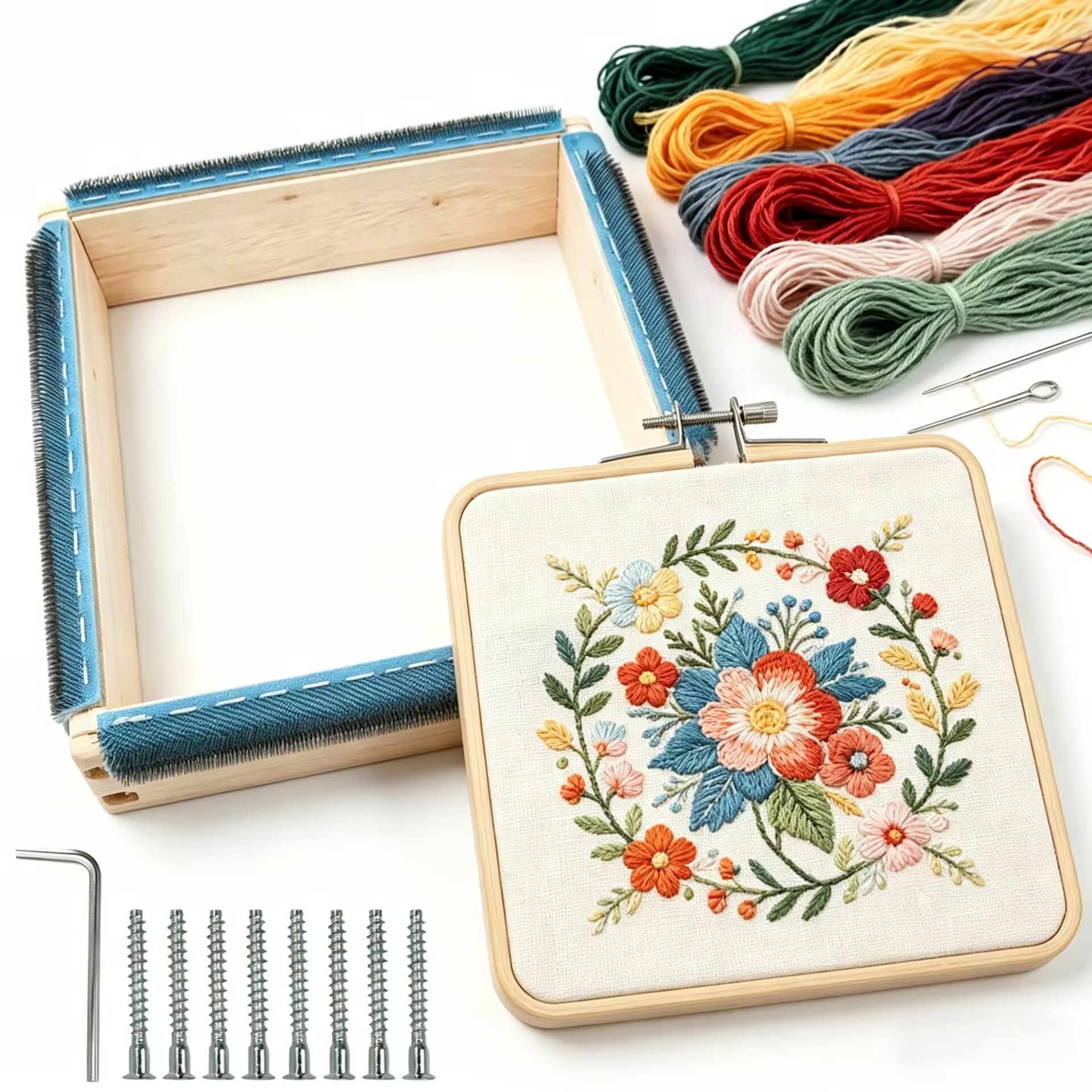 Punch Needle Frame Square Embr – Wood Ring Blank Bewertung und Preis
