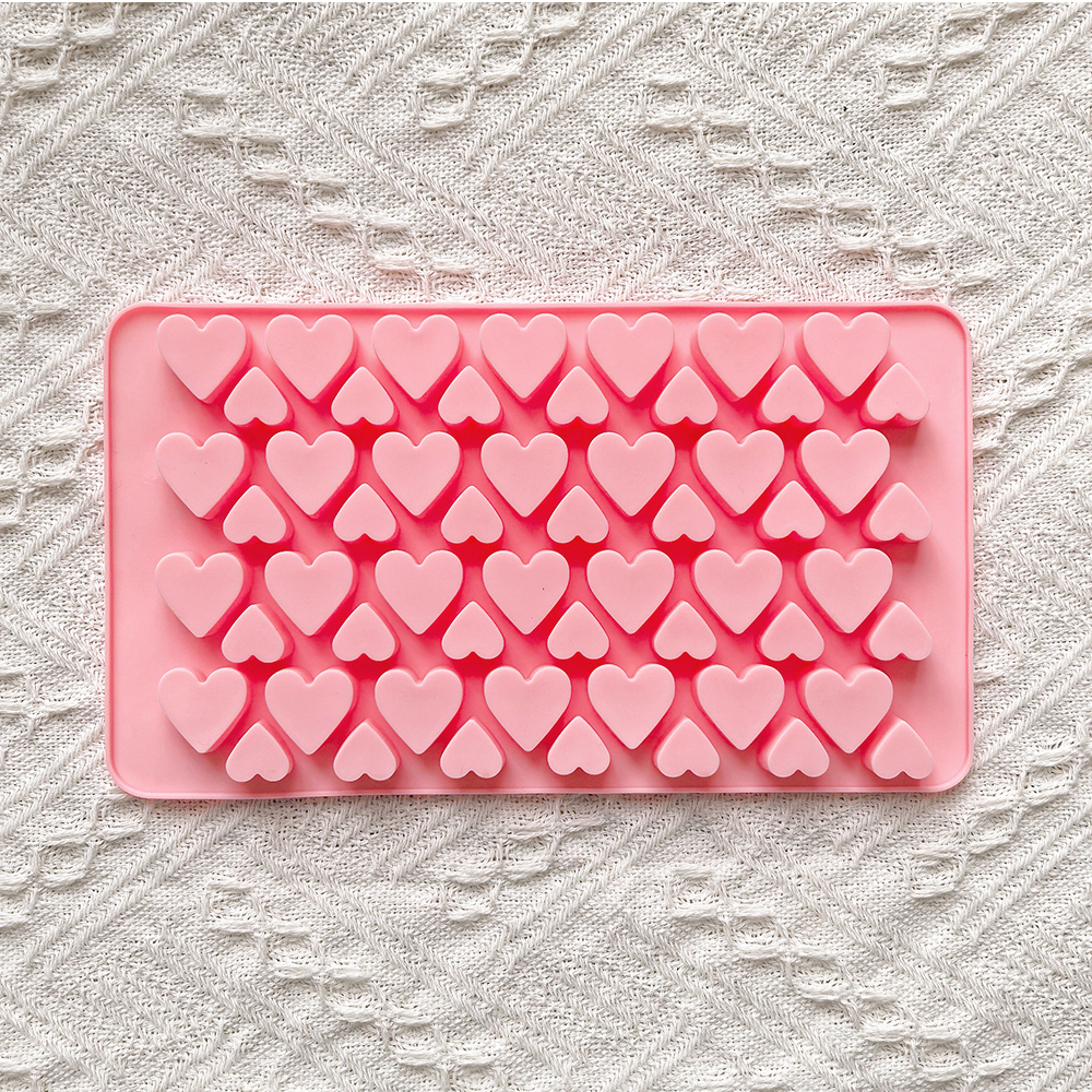 56 cavity size heart-shaped ch – Silicone Mold Tray Bewertung und Preis
