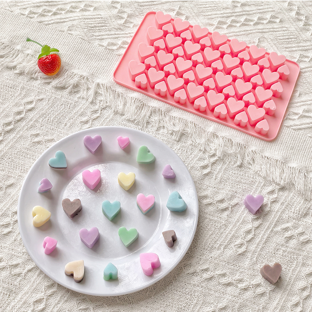 56 cavity size heart-shaped ch – Silicone Mold Tray Bewertung und Preis