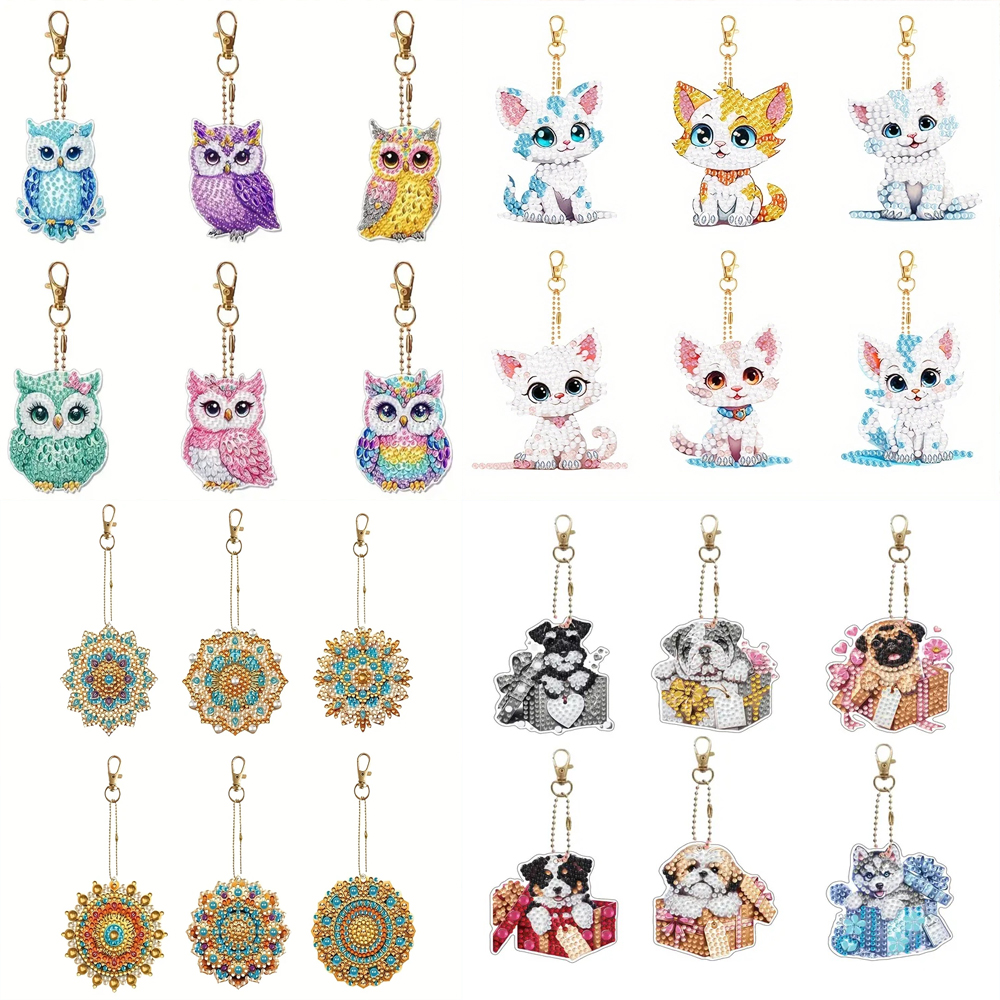 6-piece/set DIY Diamond Keycha – Resin Craft Kit Bewertung und Preis