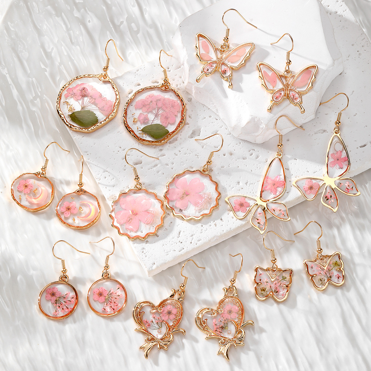 New Dried Flower Dangle Earrin – Dried Flower Bulk Bewertung und Preis