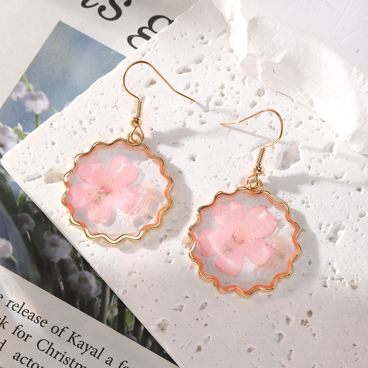 New Dried Flower Dangle Earrin – Dried Flower Bulk Bewertung und Preis