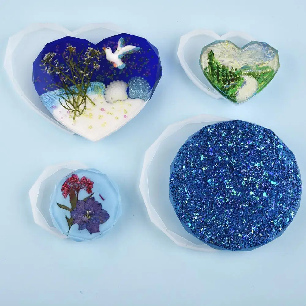 Resin Coaster Silicone Mold Ca – Coaster Mold Round Bewertung und Preis