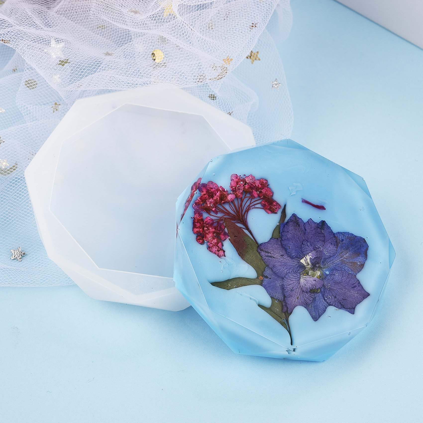 Resin Coaster Silicone Mold Ca – Coaster Mold Round Bewertung und Preis