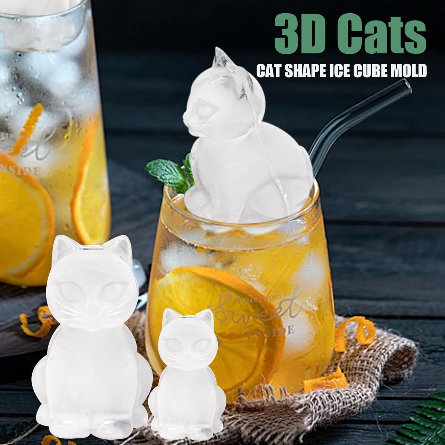 3D Cat Ice Cube Mold, Admaison – Silicone Mold Tray Bewertung und Preis