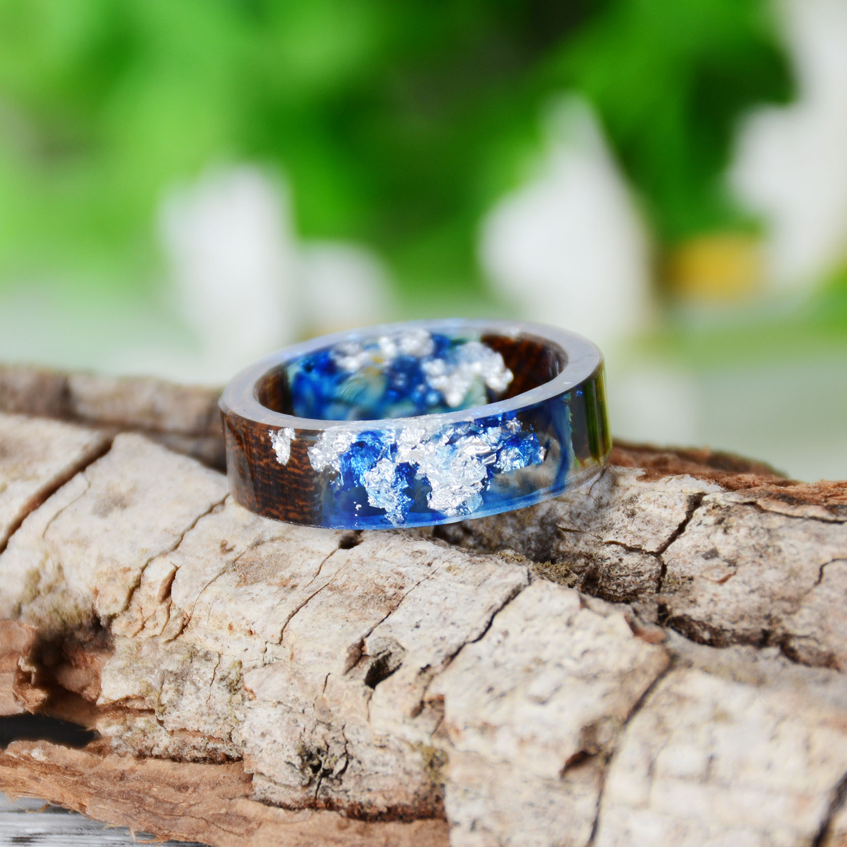 Creative Wooden Resin Ring for – Dried Flower Bulk Bewertung und Preis