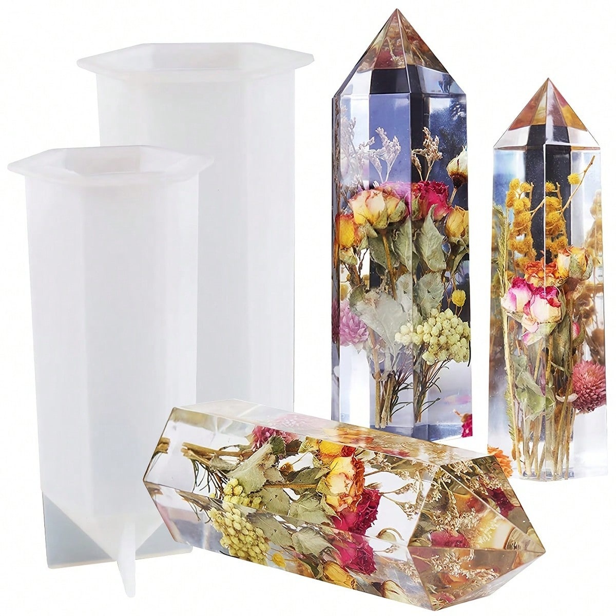 1Pcs Crystal Tower Resin Silic – Flower Preservation Resin Bewertung und Preis