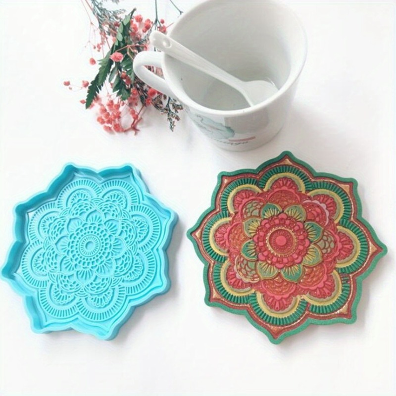 Mandala Coaster Silicone Mold  – Coaster Mold Round Bewertung und Preis