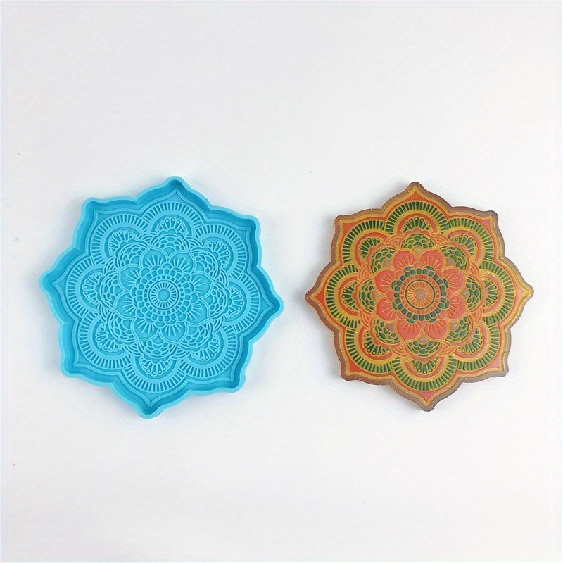 Mandala Coaster Silicone Mold  – Coaster Mold Round Bewertung und Preis