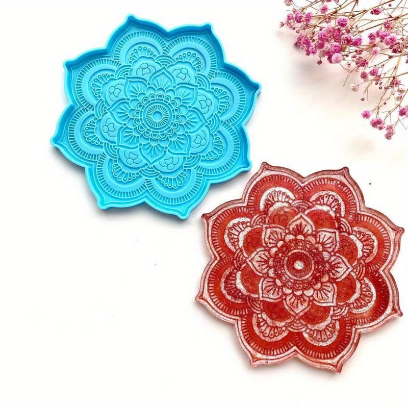 Mandala Coaster Silicone Mold  – Coaster Mold Round Bewertung und Preis