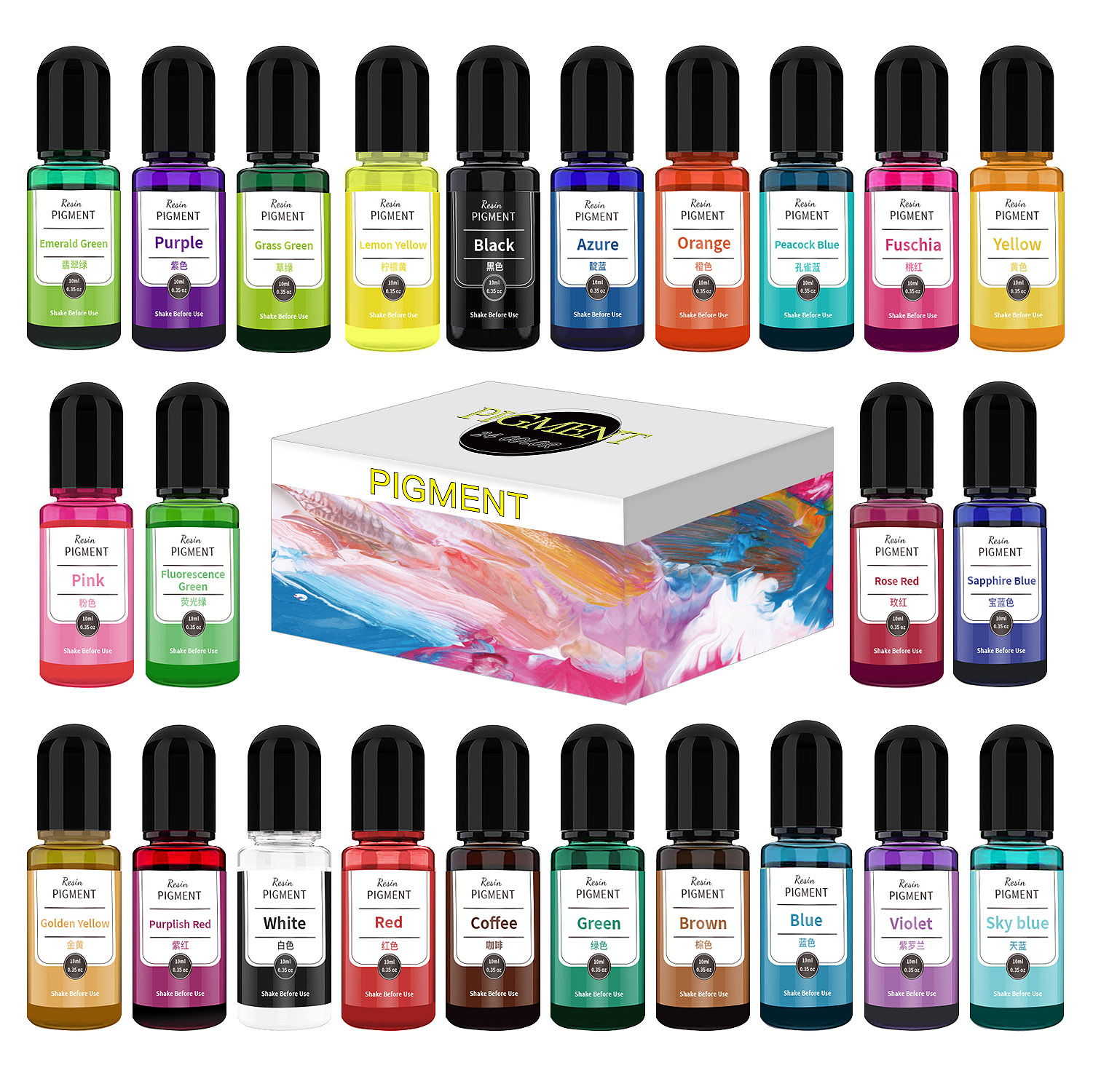 24/30 Colors Set 10ml Epoxy Re – Resin Dye Alcohol Bewertung und Preis