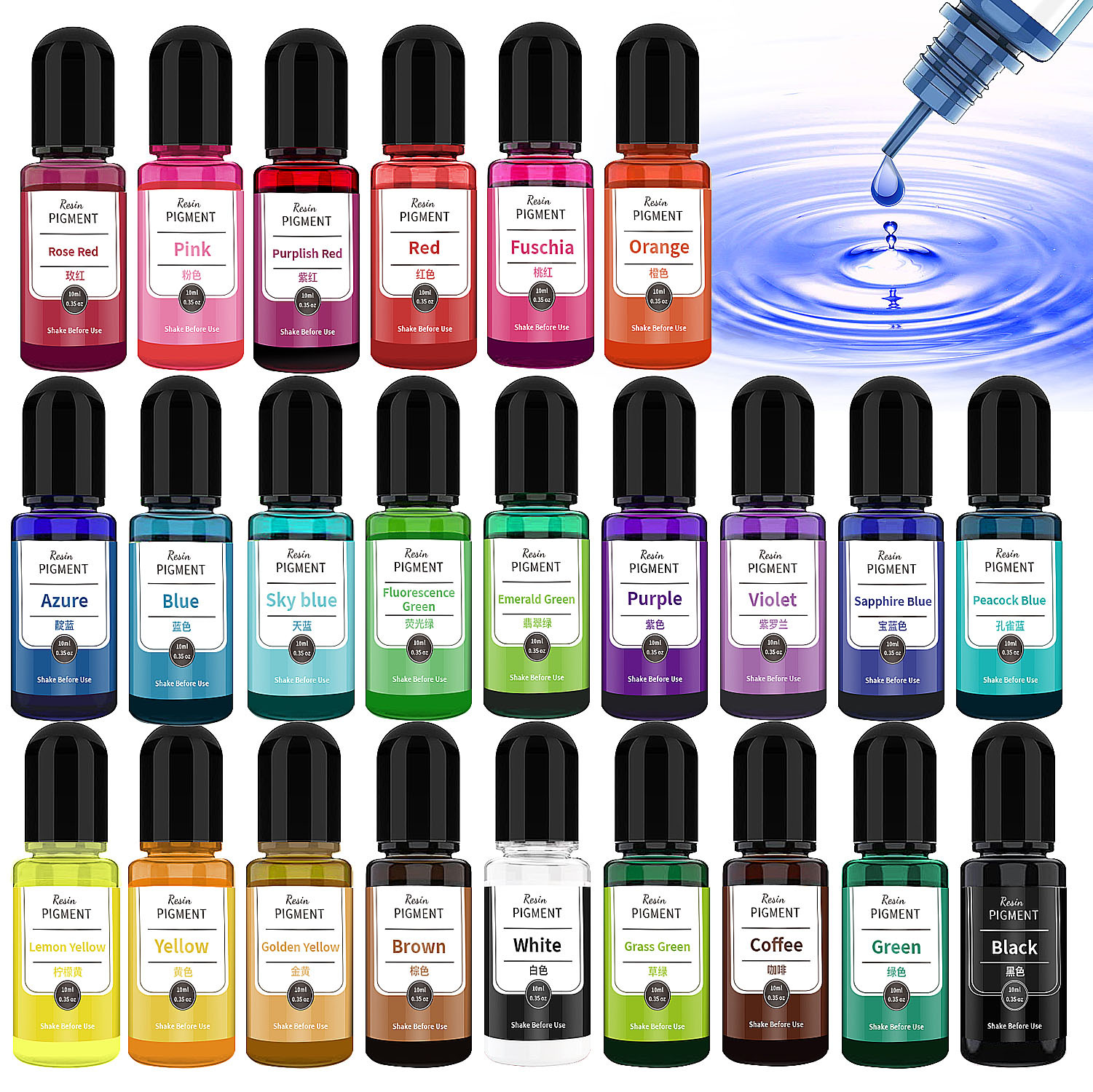 24/30 Colors Set 10ml Epoxy Re – Resin Dye Alcohol Bewertung und Preis