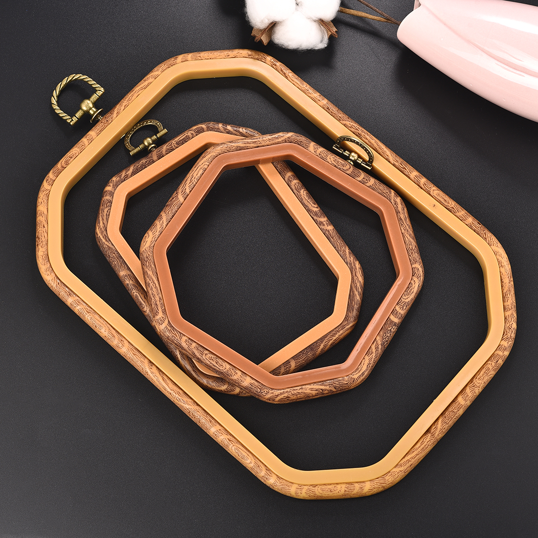 Imitated Wood Round,Oval Diffe – Wood Ring Blank Bewertung und Preis