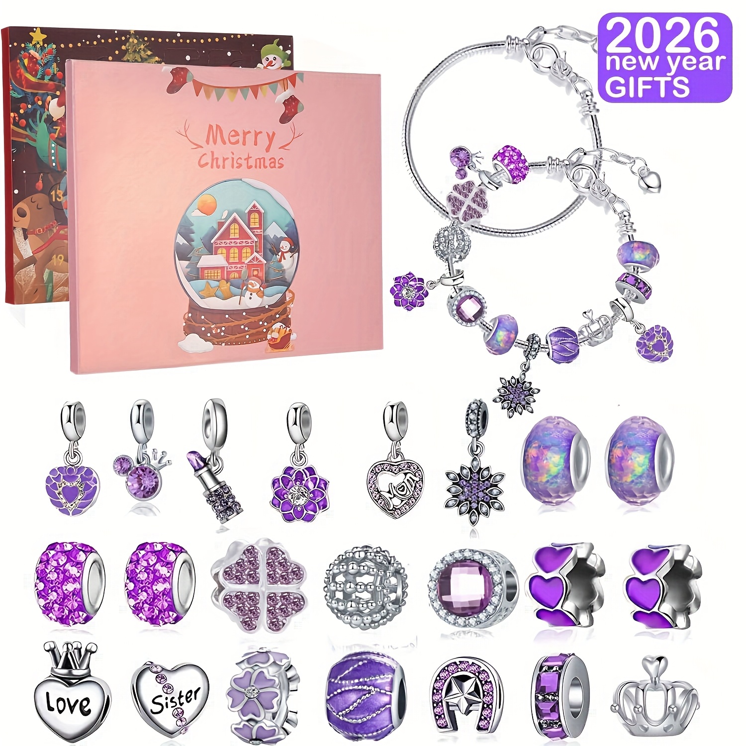 Christmas purple beads DIY jew – Resin Jewelry Kit Bewertung und Preis