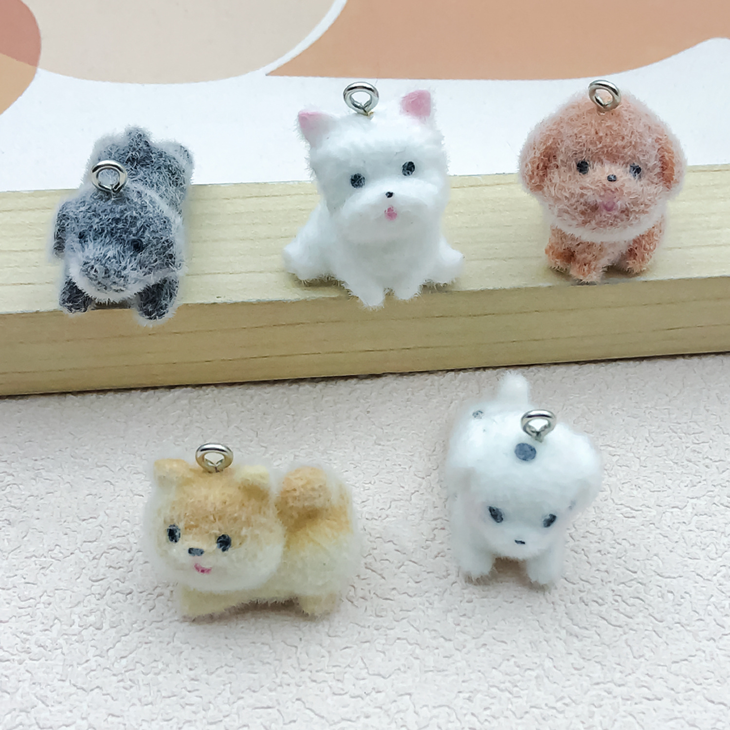 5pcs&1pc Flocked Resin Animal  – Resin Craft Kit Bewertung und Preis