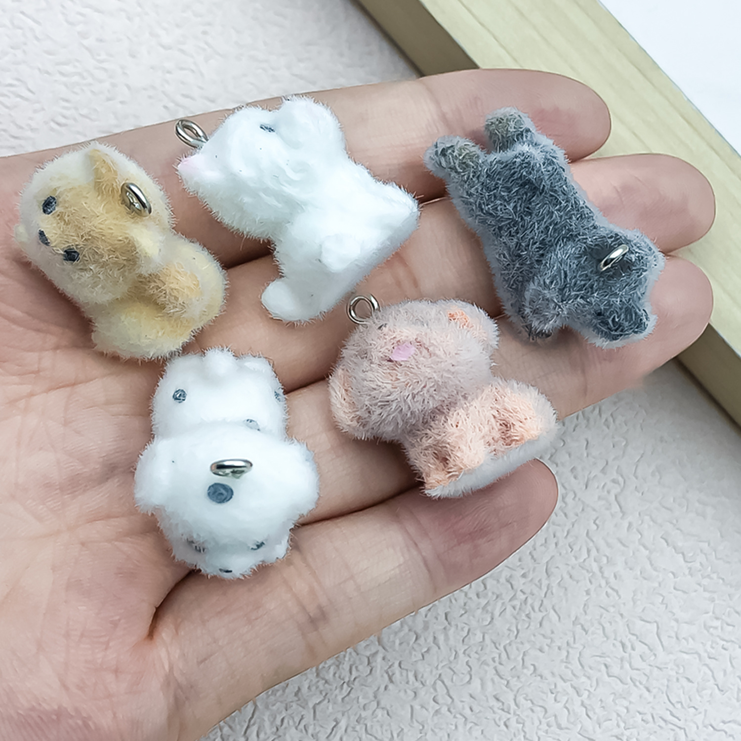 5pcs&1pc Flocked Resin Animal  – Resin Craft Kit Bewertung und Preis