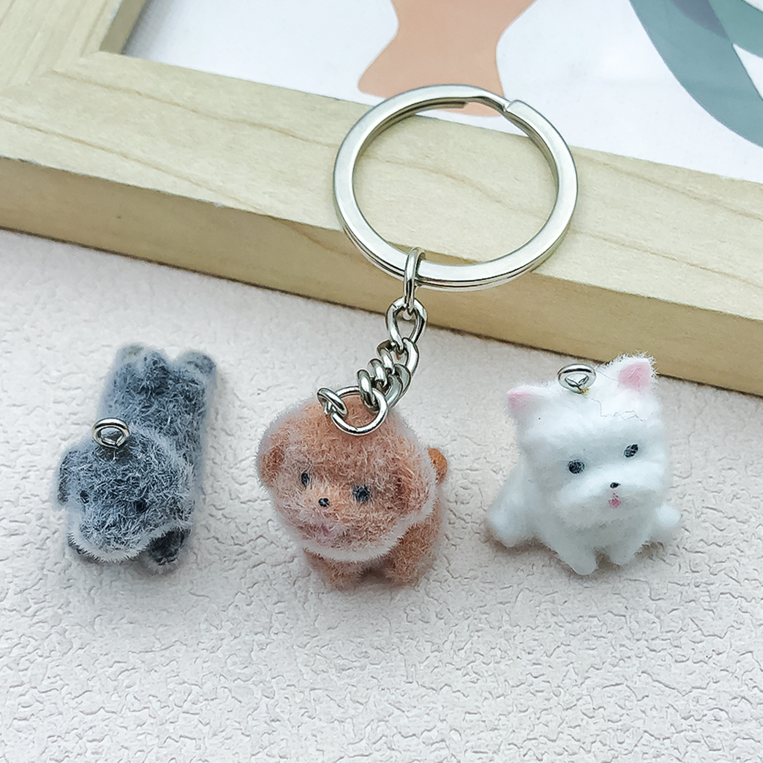 5pcs&1pc Flocked Resin Animal  – Resin Craft Kit Bewertung und Preis
