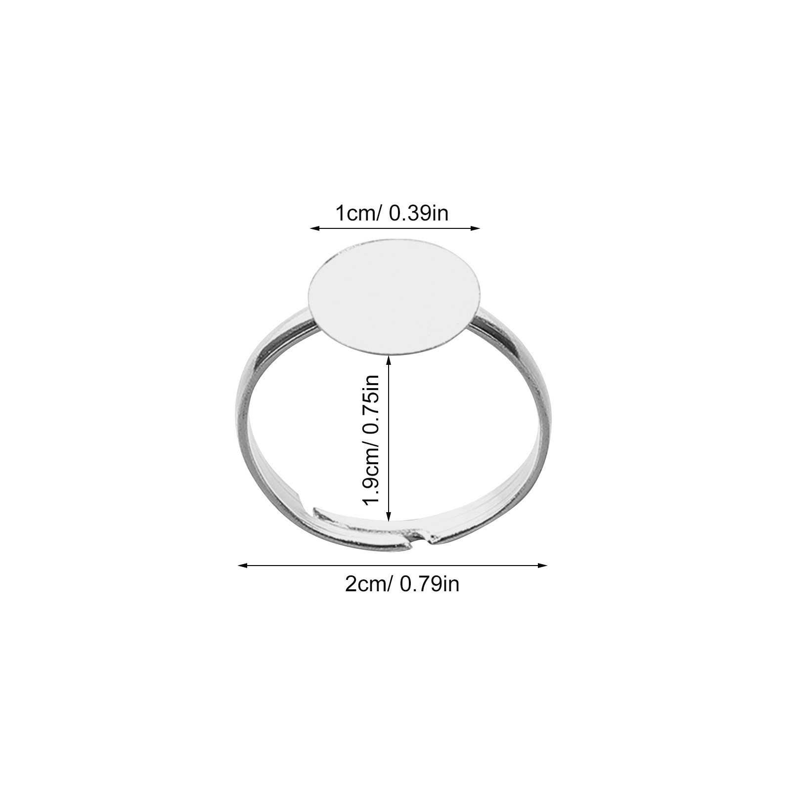 20Pcs Adjustable Blank Ring Fi – Resin Craft Supplies Bewertung und Preis