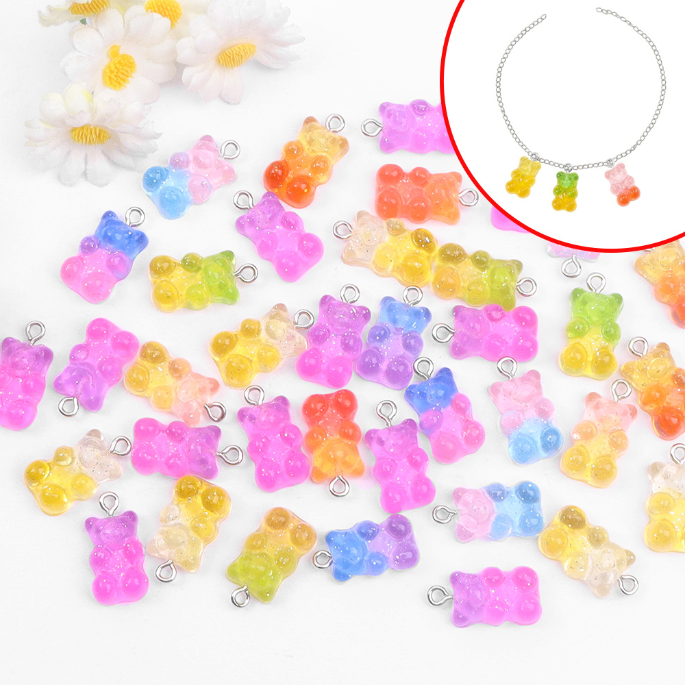 60pcs Dual Color Resin Bear Sh – Resin Craft Supplies Bewertung und Preis