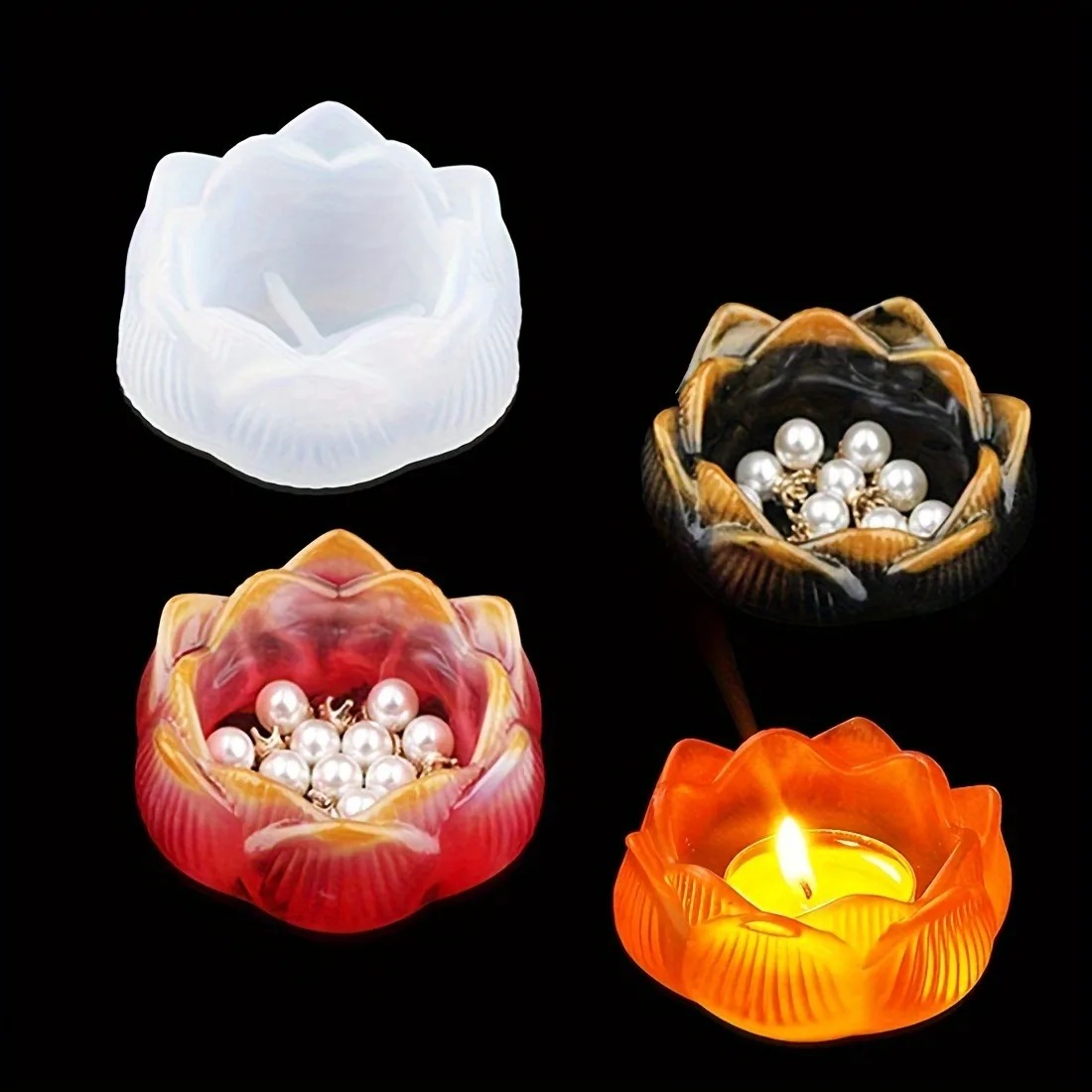 1pc DIY Lotus Flower Silicone  – Flower Preservation Resin Bewertung und Preis