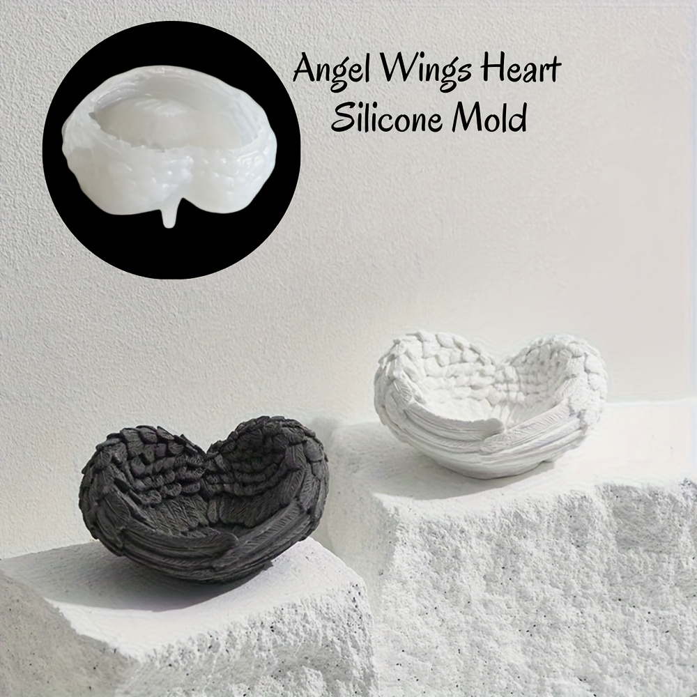 1pc Angel Wing Heart Silicone  – Resin Craft Ideas Bewertung und Preis