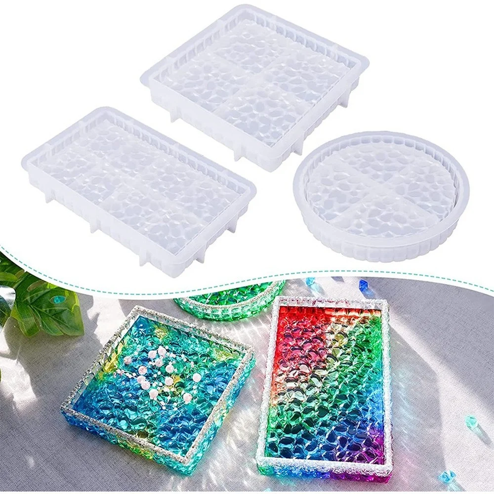 Ashtray Glass Crystal Texture  – Coaster Mold Round Bewertung und Preis