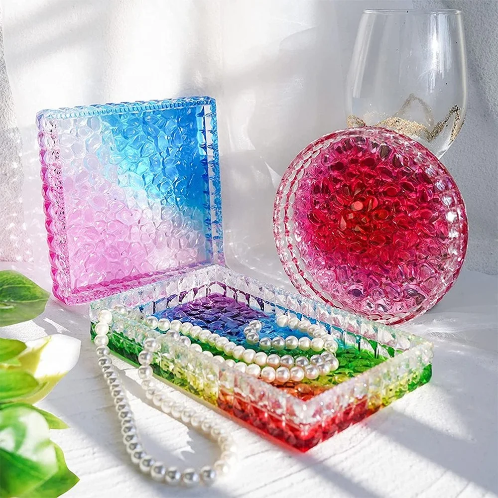Ashtray Glass Crystal Texture  – Coaster Mold Round Bewertung und Preis
