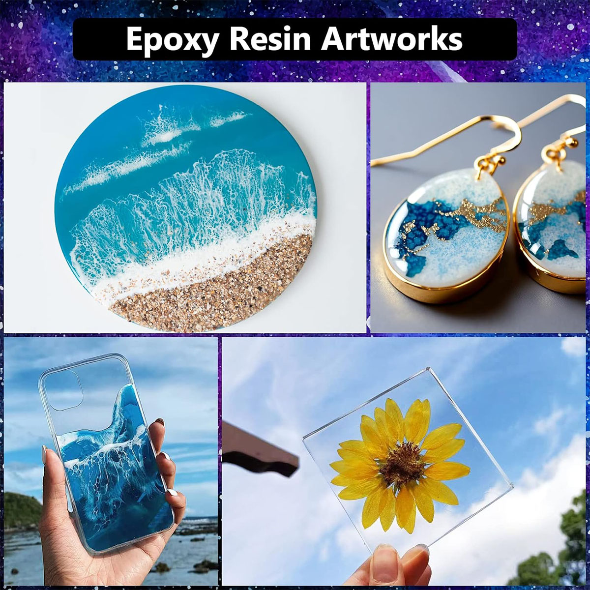 1000ml Crystal Clear Epoxy Res – Resin Jewelry Kit Bewertung und Preis