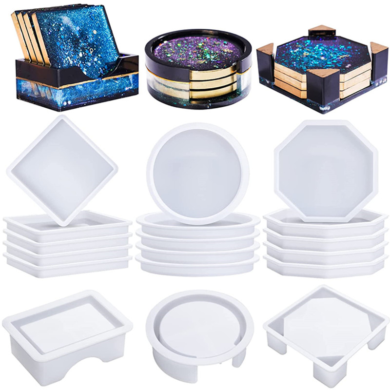 Coaster Resin Molds Silicone,  – Coaster Mold Round Bewertung und Preis