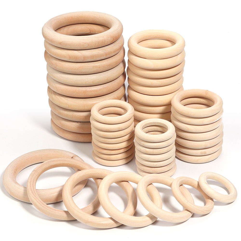 2-10pcs/lot Round Natural Wood – Wood Ring Blank Bewertung und Preis